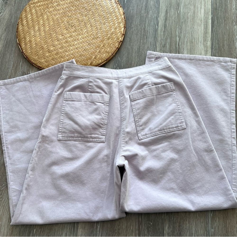 Nwt Eileen fisher organic cotton corduroy wide ankle pants lavender size XS - Picture 7 of 7